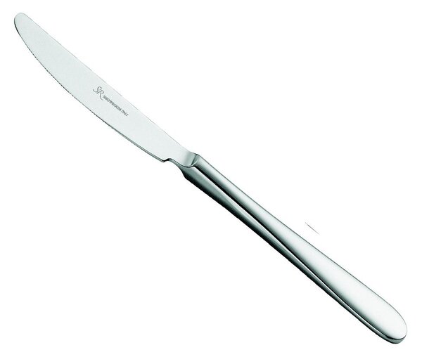 Coltello da tavola 900 in acciaio 18.10 AISI430, spessore 3 mm Lunghezza 215 mm manico in acciaio lucido lavabili in lavastoviglie
