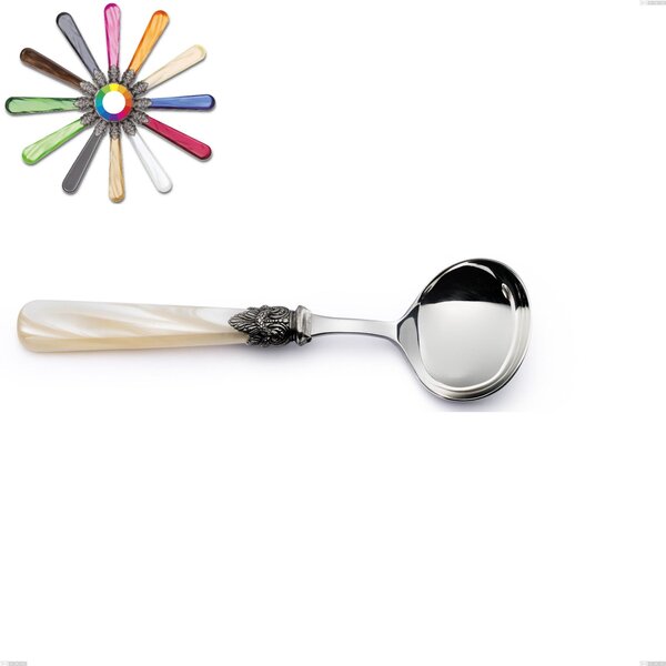 Cucchiaio salsa Napoleon Perlato, (acciaio 18.10 aisi304), Lunghezza 194 mm manici in metacrilato