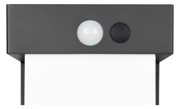 Illuminazione esterna LED con alimentazione a pannelli solari con sensore di movimento a colonna (altezza totale 50 cm) Colombo – Reality