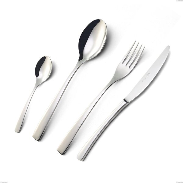 Cucchiaio dolce Onda, Acciaio inox (Aisi 304) lucido, lunghezza 145 mm