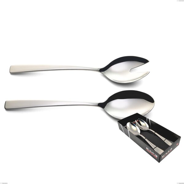 Confezione vetrina 2 pezzi insalata Onda, Acciaio inox (Aisi 304) lucido