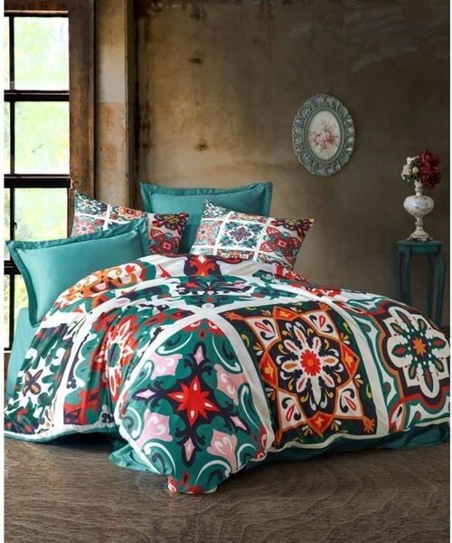 L'Essentiel Linge de Maison, 477, set copripiumino king size (FR), verde, 100 % POLIESTERE-MICROSATINA, 240 x 220 cm