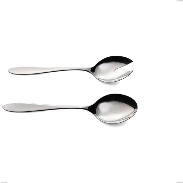 Coppia insalata oasi, Acciaio inox Aisi 304 Posate Lucide, spessore 2 mm, lunghezza 243 mm