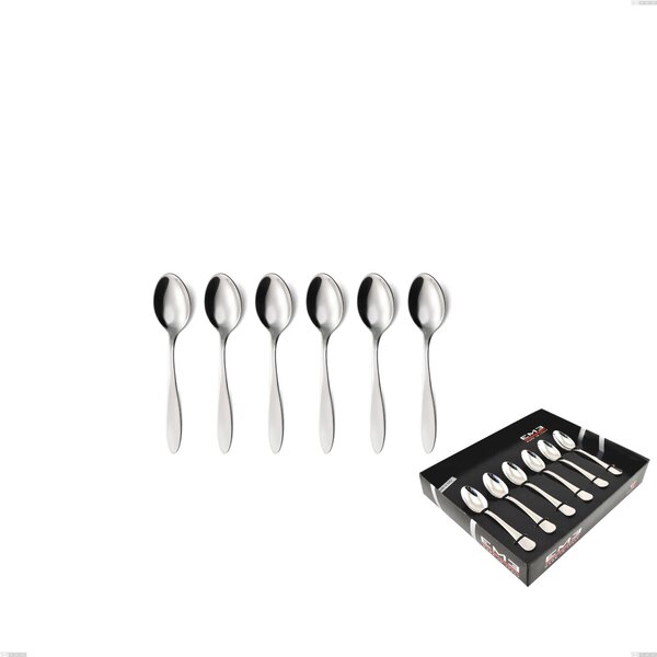 Confezione vetrina 6 pezzi moka oasi, Acciaio inox Aisi 304 Posate Lucide, spessore 2 mm