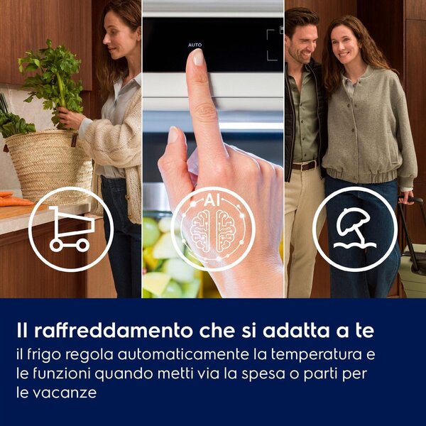 Electrolux Frigorifero da Incasso Combinato Capacit 249 Litri Classe energetica E Raffreddamento No Frost colore Bianco - LNA7CE18S0 Serie 700