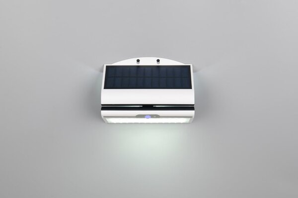 Illuminazione esterna LED con alimentazione a pannelli solari da parete (altezza totale 18,5 cm) Macapa – Reality