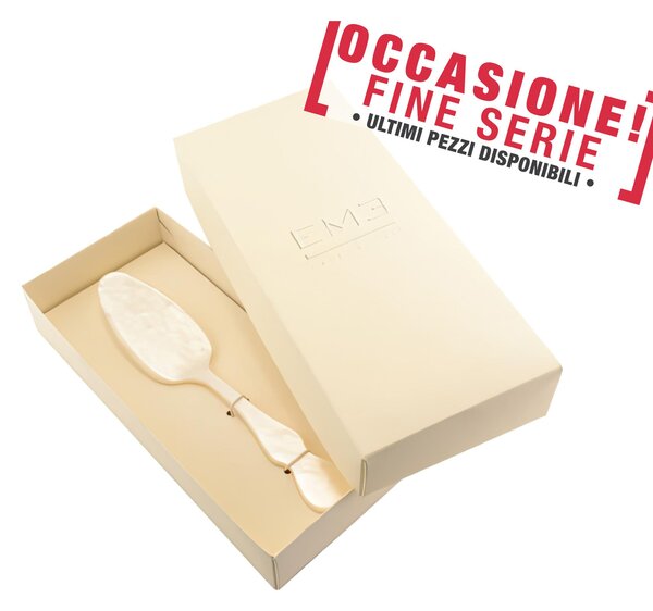 Confezione vetrina pala torta modello CHIC PERLATO BIANCO manicatura perlata bianco