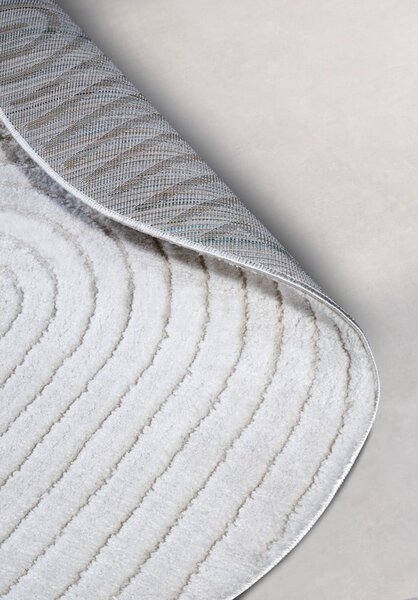 Tappeto rotondo bianco ø 160 cm Panglao New York White – Elle Decoration
