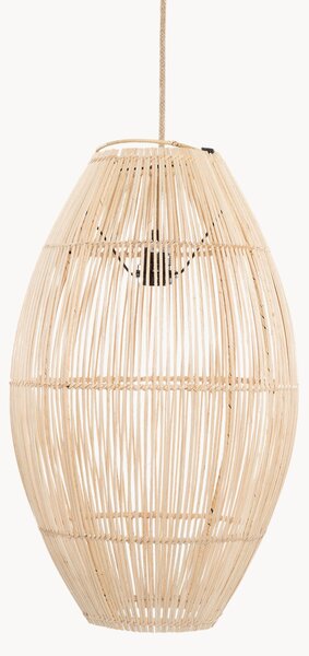 Lampada a sospensione in rattan tessuto a mano Zuri