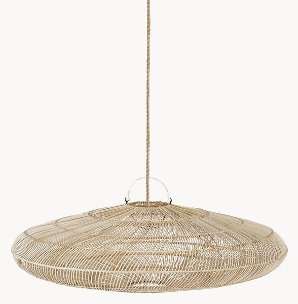 Lampada a sospensione in rattan tessuto a mano Macaron