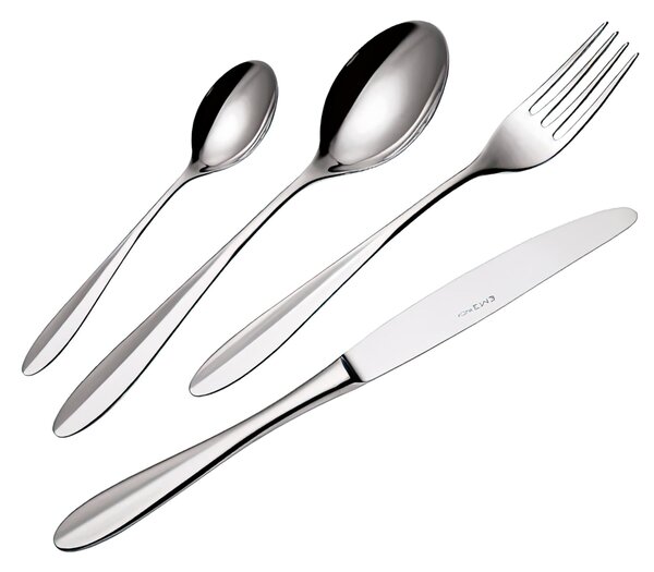 Servizio posate Palma inox 18/10 (AISI304) 24 PEZZI 6 posti tavola 2,5 mm Lucidato a Specchio