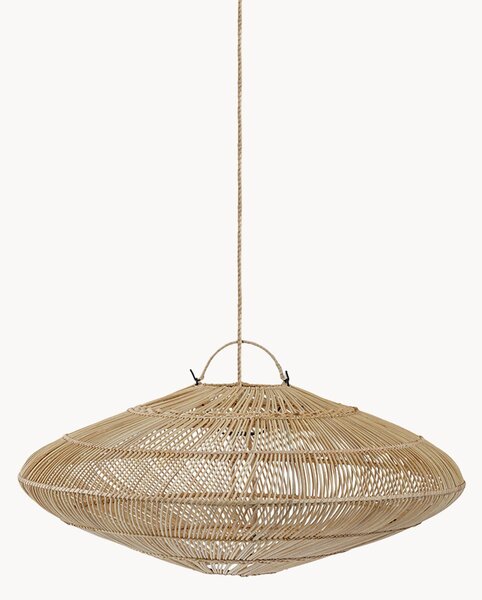 Lampada a sospensione in rattan tessuto a mano Macaron