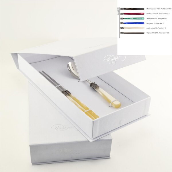 Confezione a Libro 2 Coppie di bacchette per cucina asiatica 220 mm vari colori