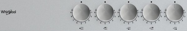 Whirlpool Piano cottura 5 Fuochi a Gas 75 cm colore acciaio Inox - TGML 761 IX