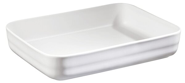 Pirofila In Porcellana Rettangolare 38.5x23.5xh6 cm Bianco