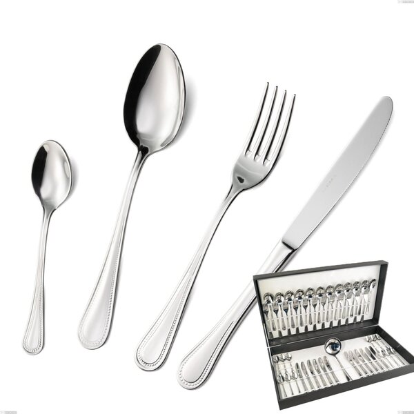Astuccio 49 pezzi privilege, Acciaio inox Aisi 304 Posate Lucide, spessore 2.5 mm