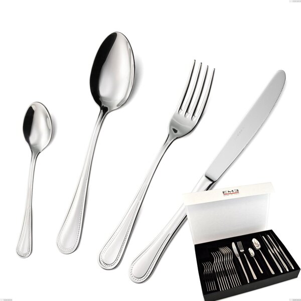 Confezione panoramica a libro 24 pezzi privilege, Acciaio inox Aisi 304 Posate Lucide, spessore 2.5 mm