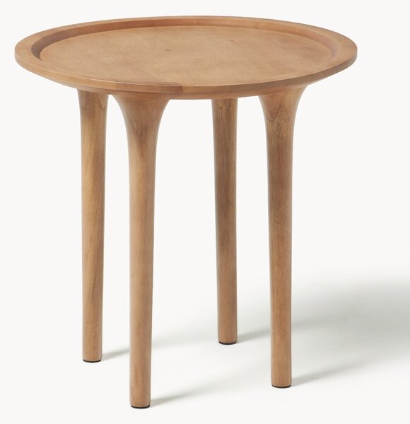 Tavolino rotondo in legno di mango Jeani