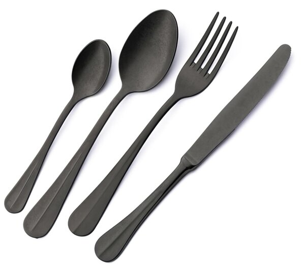 Confezione a libro 1 pezzo pala riso Royal Retr� PVD Black, Acciaio inox 18/10 antico, spessore 2.5 mm, pvd black