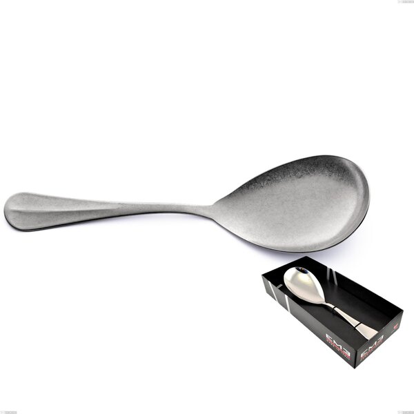 Confezione vetrina 1 pezzi pala riso Royal Retro, Acciaio inox 18-10 finitura vintage, spessore 2.5 mm
