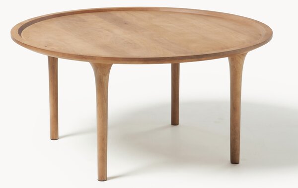 Tavolino rotondo in legno di mango Jeani