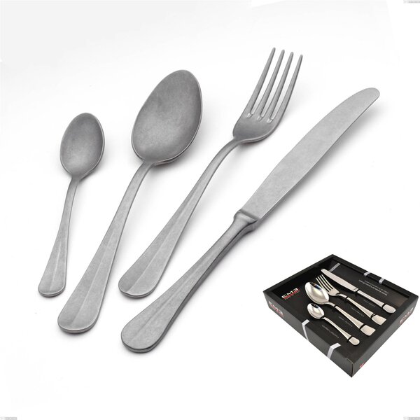 Servizio Posate 24 Pezzi ROYAL RETRO' in acciaio inox 18/10 lucidatura opaca 2,5 mm di spessore