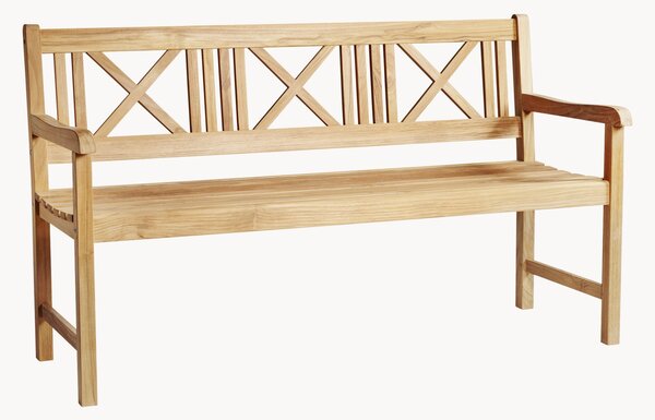 Panca da giardino in legno di teak Rosenborg