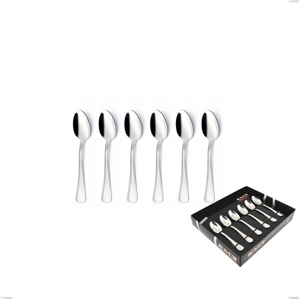 Confezione vetrina 6 pezzi moka Savoia, Acciaio inox 18.10 (AISI304), spessore 2.5 mm