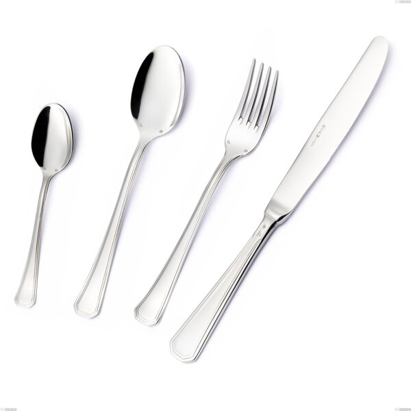 Spalmaburro Savoia Argento 8 micron, Acciaio inox Aisi 304 Finitura Argentata, spessore argento 8 micron, spessore posata 3 mm, lunghezza 175 mm