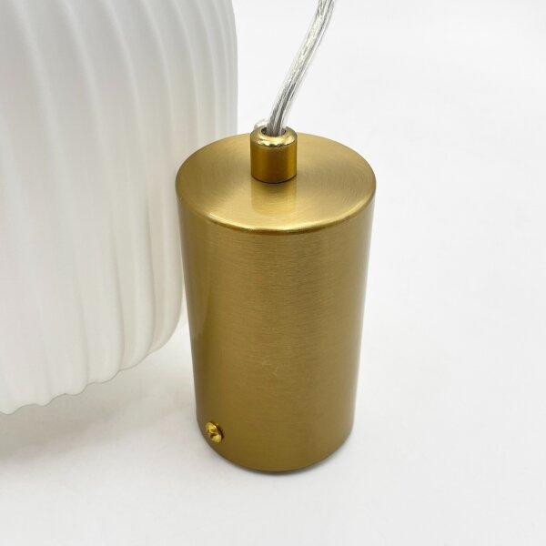 Lampadario a sospensione su cavo ROYAL 1xE27/15W/230V oro/bianco