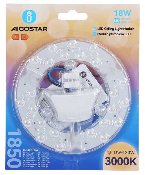 Aigostar - Modulo magnetico LED/18W/230V 3000K