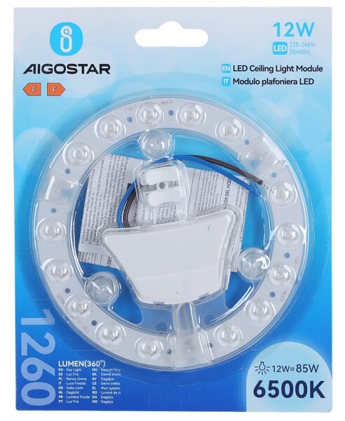 Aigostar - Modulo magnetico LED/12W/230V 6500K