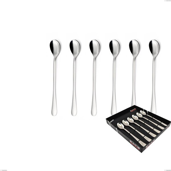Confezione vetrina 6 pezzi cucchiaini bibita Segno, Acciaio inox 18/10 (AISI304), spessore 1.8 mm