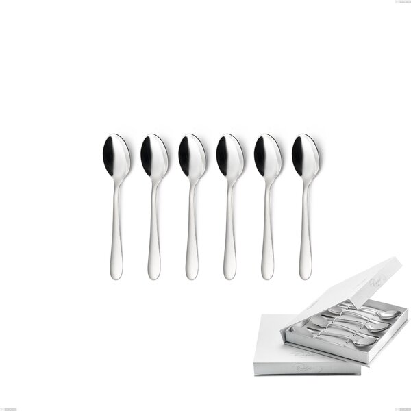 Confezione a libro 6 pezzi cucchiaini caff� Segno, Acciaio inox 18/10 (AISI304), spessore 1.8 mm