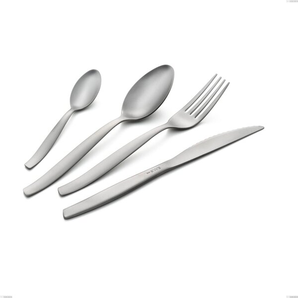 Cucchiaino frutta Shark Sabbiato, Acciaio 18/0 Acciaio Satinato, spessore 2 mm, lunghezza 186 mm