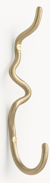 Gancio da parete fatto a mano in ottone Curvature