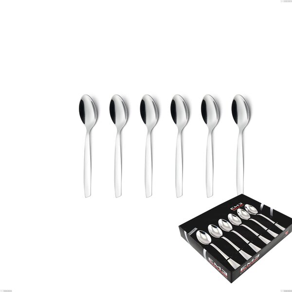 Confezione vetrina 6 pezzi caff� Shark, Acciaio inox 18/C (AISI430), spessore 2.00 mm
