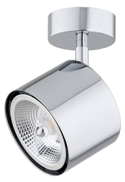Faretto da soffitto Chloe, orientabile, 1 luce, acciaio cromato Chloe Argon, dimmerabile, Cromo / Argento, Soggiorno / Sala da pranzo, Metallo, Moderno, Faretto