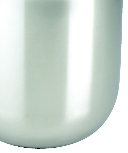 Secchiello Ghiaccio Medio �15,5xh15 cm JOINT in acciaio inox 18.10 Lucido manicatura in metallo pressofuso finitura lucida e sabbiata
