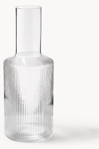 Caraffa in vetro soffiato millerighe Ripple, 1 L