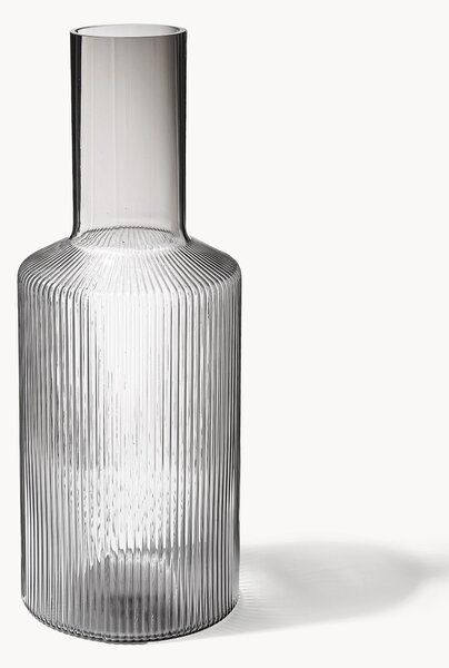 Caraffa in vetro soffiato millerighe Ripple, 1 L