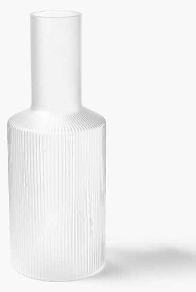 Caraffa in vetro soffiato millerighe Ripple, 1 L
