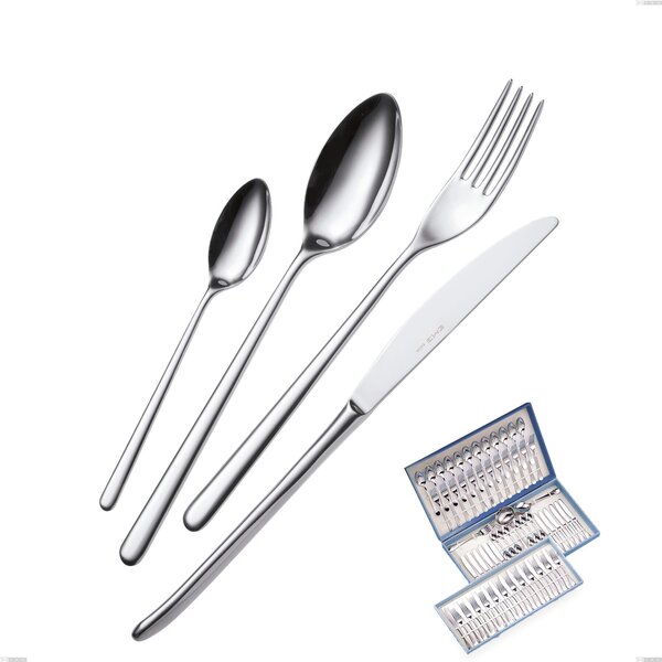 Servizio di posate 75 pezzi in astuccio regalo Venice, Acciaio inox 18/10 (AISI304), spessore 4.00 mm