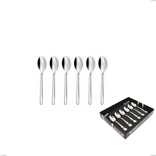 Confezione vetrina 6 pezzi moka Venice, Acciaio inox 18/10 (AISI304), spessore 4.00 mm