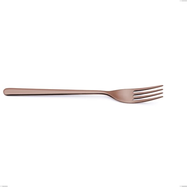 Forchetta da servizio Venice Copper Bronze, Acciaio Inox 18-10 trattamento pvd bronzo, spessore 4 mm, lunghezza 262 mm