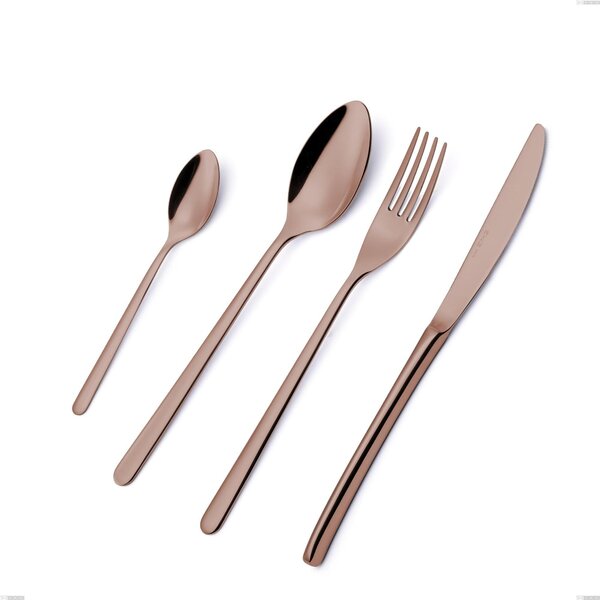 Forchetta pesce Venice Copper Bronze, Acciaio Inox 18-10 trattamento pvd bronzo, spessore 4 mm, lunghezza 200 mm