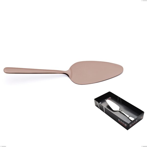 Confezione vetrina 1 pezzo pala torta Venice Copper Bronze, Acciaio Inox 18-10 trattamento pvd bronzo, spessore 4 mm