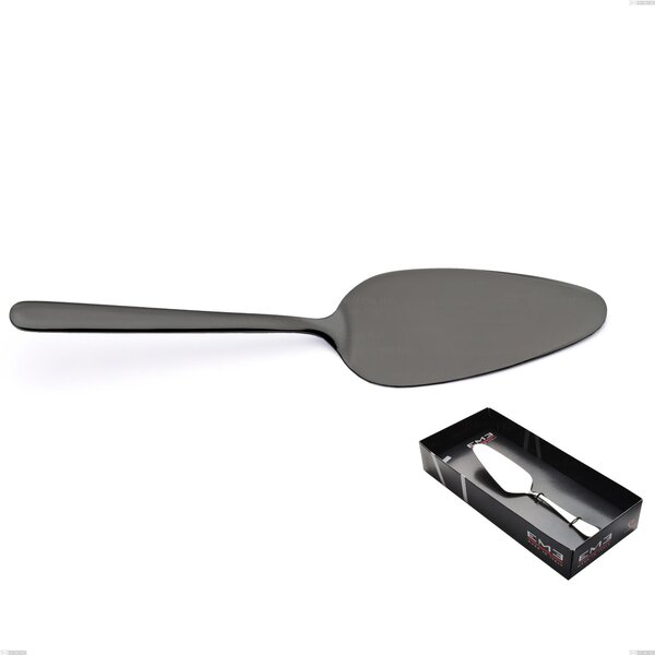 Confezione vetrina 1 pezzo pala torta Venice Gun Metal, Acciaio Inox 18-10 trattamento pvd canna di fucile, spessore 4 mm