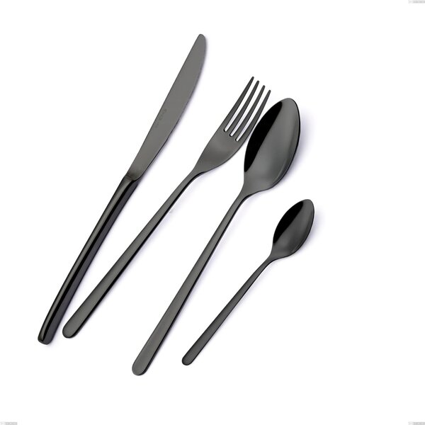 Forchetta da Tavola VENICE Gun Metal in acciaio inox 18/10 AISI304 spessore 4.0 mm lunghezza 232 mm