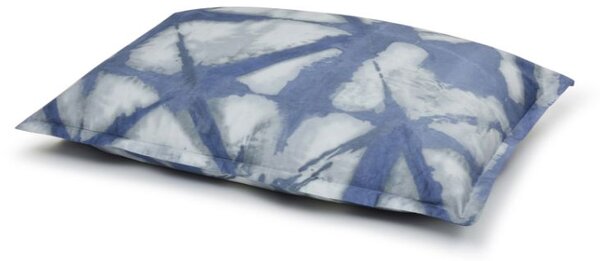Copripiumino Con Federe In Percalle Shibori Singolo - 155X255 + 1 Federa 50X80 Emporium Geometrico Bluette Caleffi